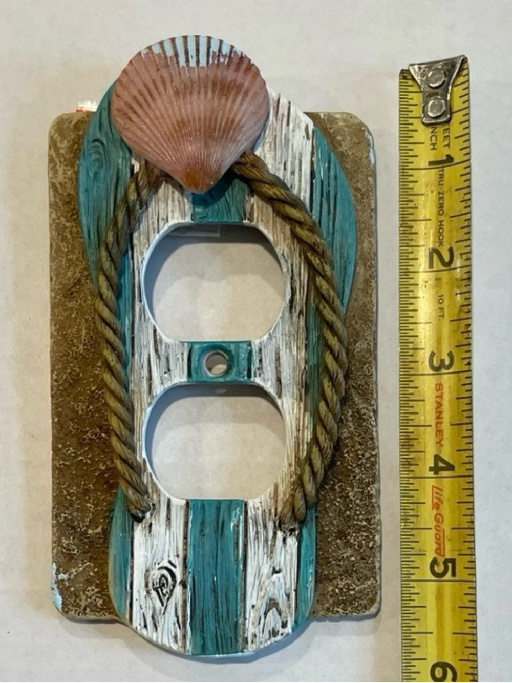 Flip Flop Sea Shell Wall Outlet Cover Beach Nautical Decor